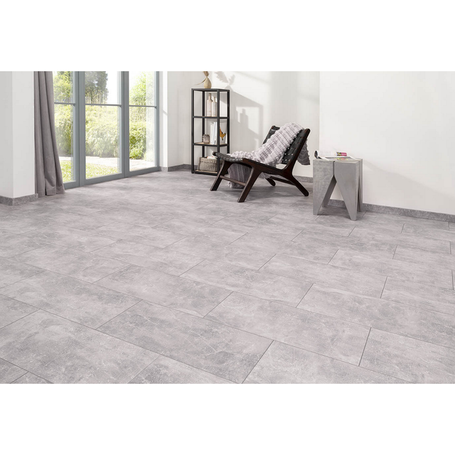 toom Fliesenlaminat 'Canyon' Estrich grau wasserresistent 8 mm