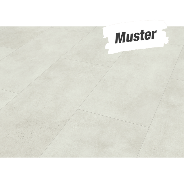 Classen Handmuster zum Vinylboden 'Green Vinyl Fliese' Waschbeton hell 4 mm