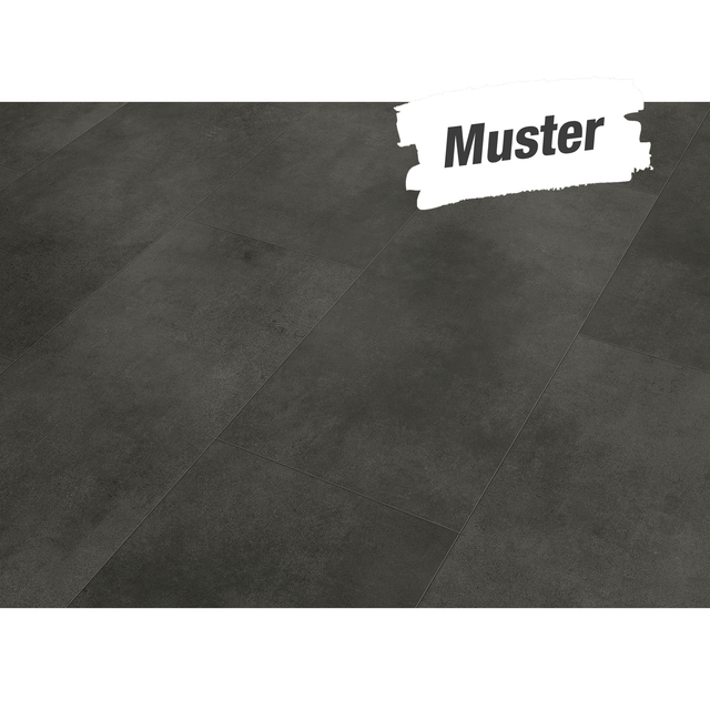 Classen Handmuster zum Vinylboden 'Green Vinyl Fliese' Waschbeton dunkel 4 mm