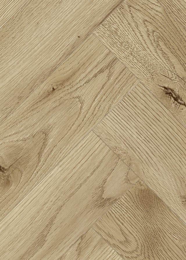 Classen Laminat Fischgrät 'Ville El Perello' Eiche hellbraun 8 mm