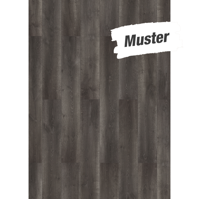 toom Handmuster zum Laminat 'Savanne WR' Eiche naturfarben/anthrazit 8 mm