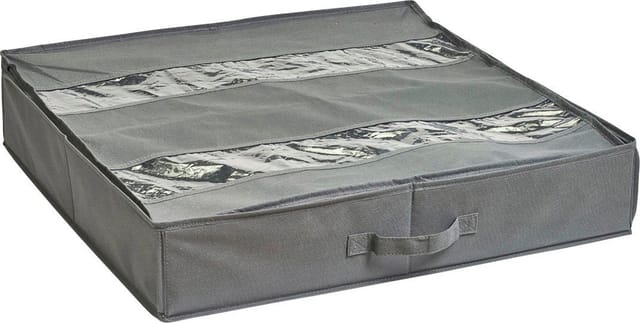 Zeller Vlies-Schuhaufbewahrungs- Box grau 60 x 60 x 13 cm