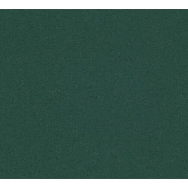 A.S. Création Vliestapete 'Stories of Life' Uni Textilstruktur dunkelgrün 0,53 x 10,05 m
