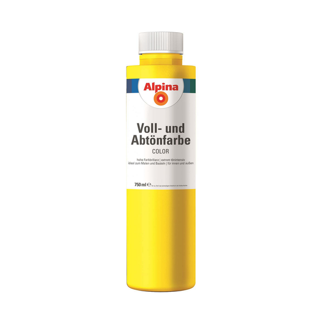 Alpina Voll- und Abtönfarbe 'Sunny Yellow' gelb 750 ml