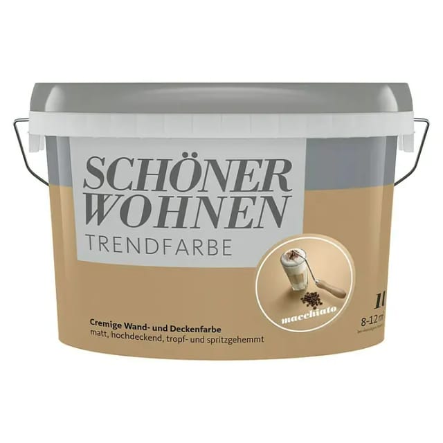 Schöner Wohnen Farbe Trendfarbe 'Macchiato' kaffeefarben matt 1 l