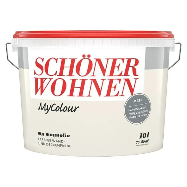 Schöner Wohnen Farbe Wandfarbe my colour 'my magnolia' hellbeige matt 10 l