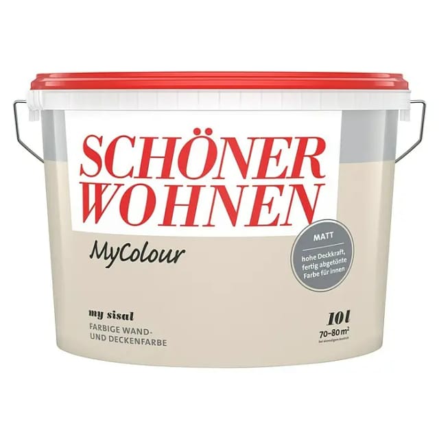 Schöner Wohnen Farbe Wandfarbe my colour 'my sisal' beige matt 10 l