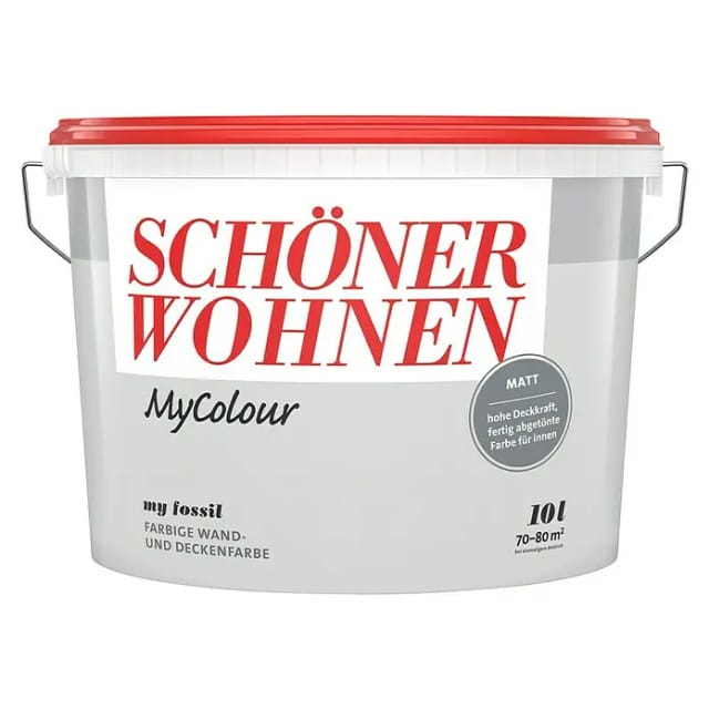Schöner Wohnen Farbe Wandfarbe my colour 'my fossil' beigegrau matt 10 l
