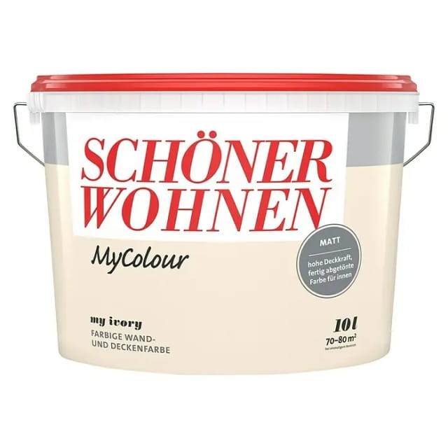 Schöner Wohnen Farbe Wandfarbe my colour 'my ivory' hellbeige matt 10 l