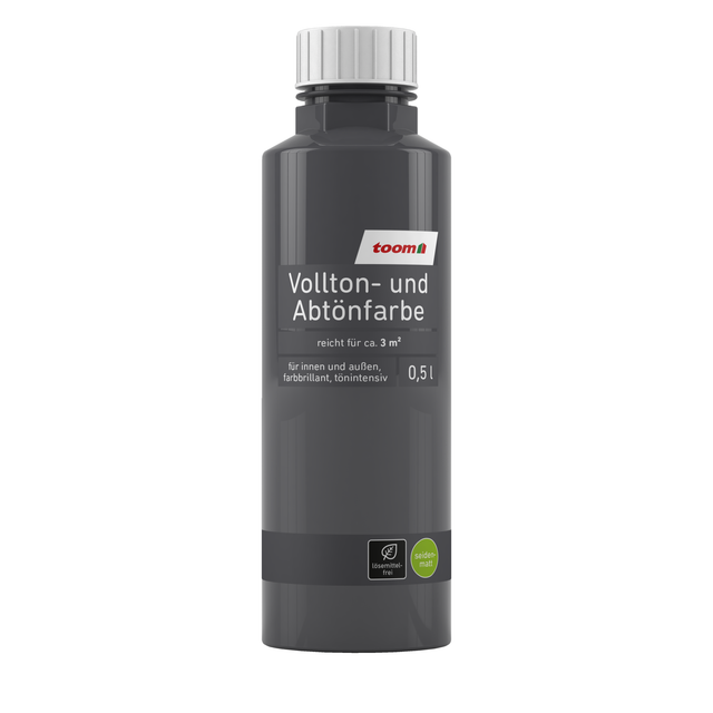 toom Voll- und Abtönfarbe anthrazitfarben 500 ml
