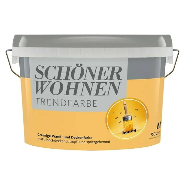 Schöner Wohnen Farbe Trendfarbe 'Honey' gelb matt 1 l