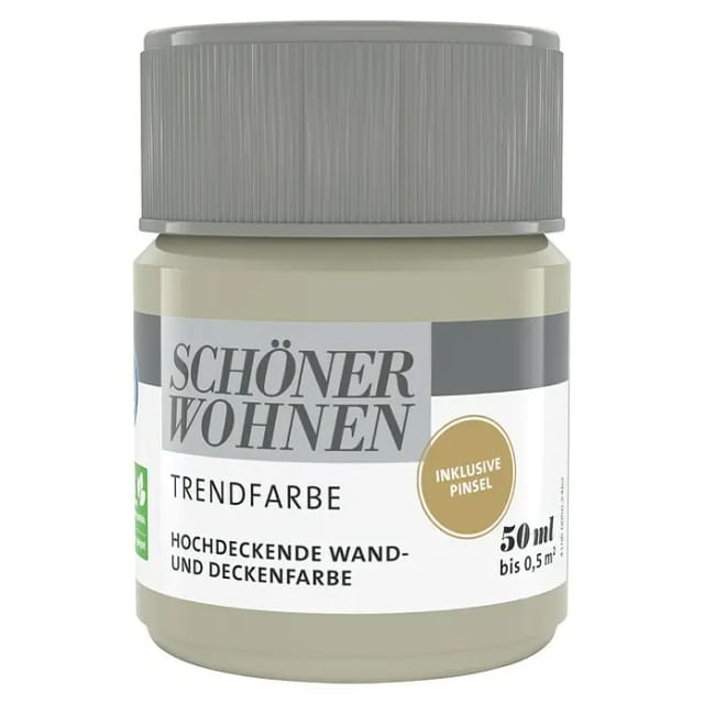 Schöner Wohnen Farbe Trendfarbe 'Moon' beigegrau matt 50 ml