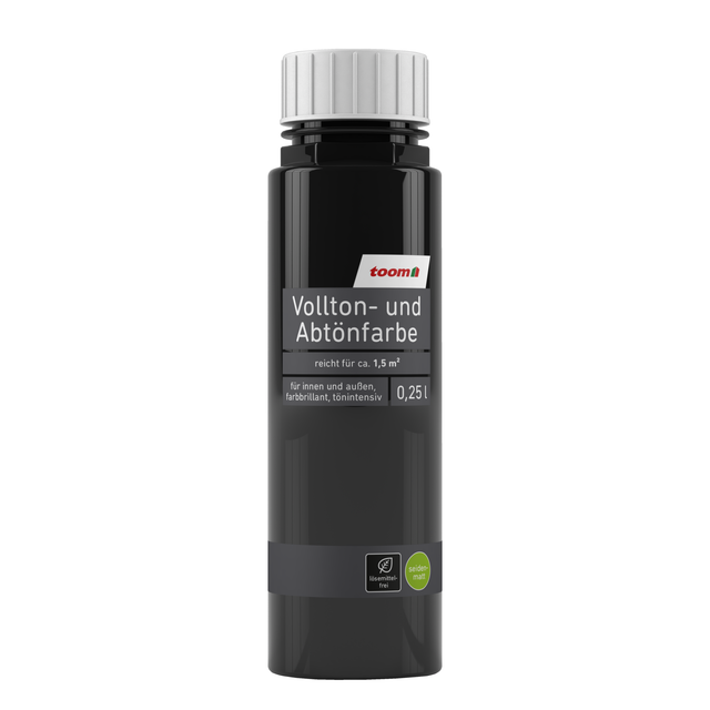 toom Voll- und Abtönfarbe schwarz 250 ml