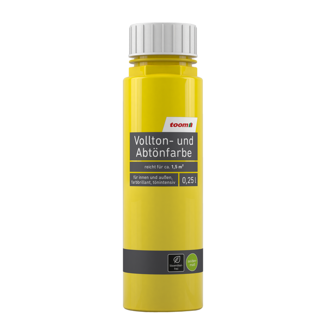 toom Voll- und Abtönfarbe gelb 250 ml