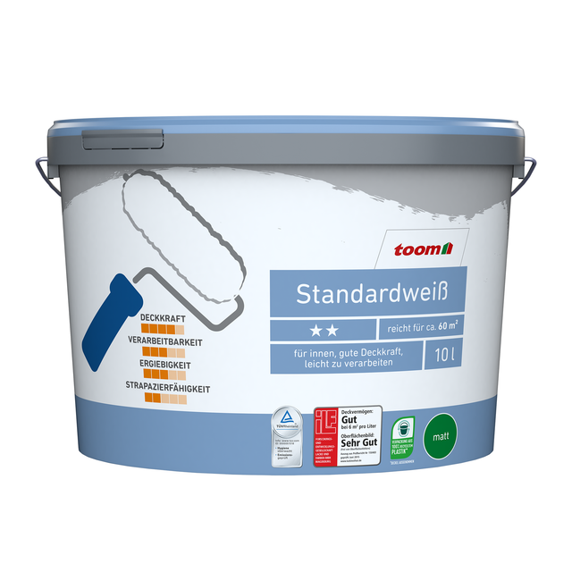 toom Standardweiß matt 10 l