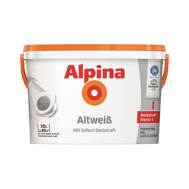 Alpina Innenfarbe altweiß matt 10 l