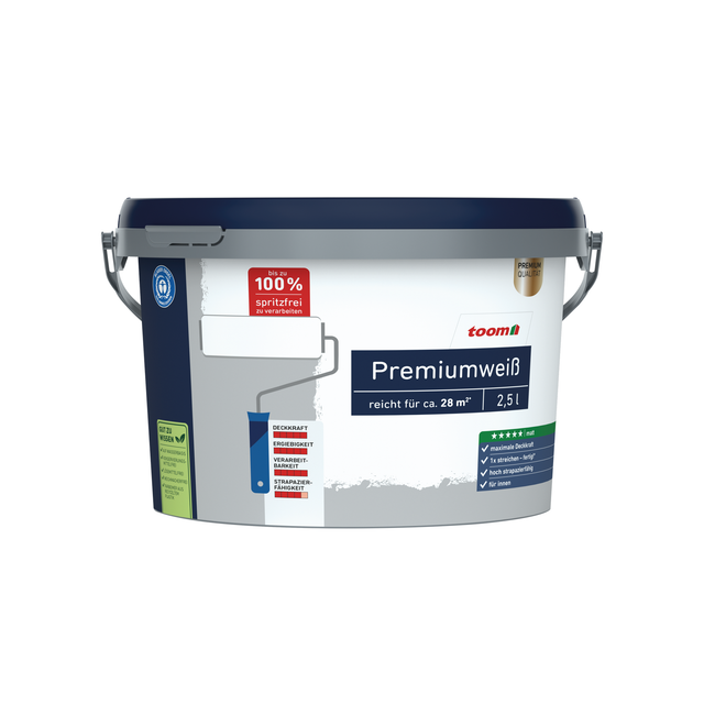 toom Premiumweiß matt 2,5 l