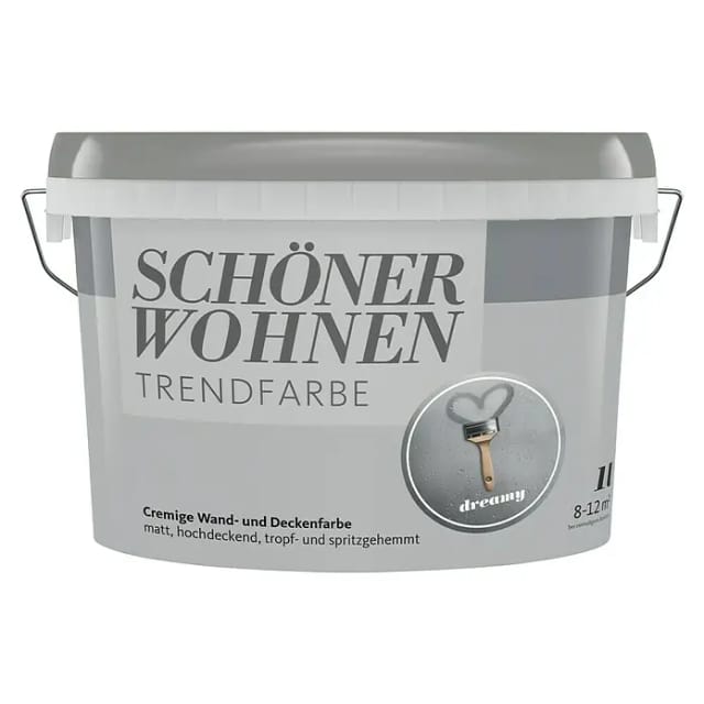 Schöner Wohnen Farbe Trendfarbe 'Dreamy' grau matt 1 l