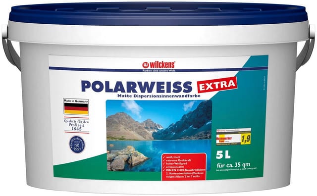 Wilckens Wandfarbe weiß extra matt 5 l