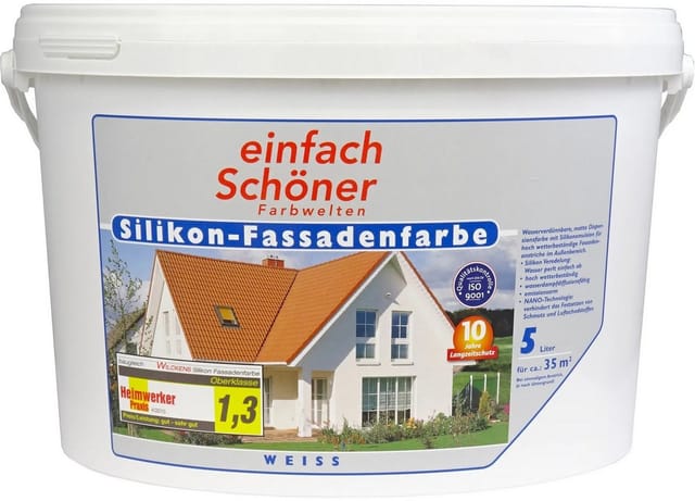 Wilckens Fassadenfarbe weiß 5 l
