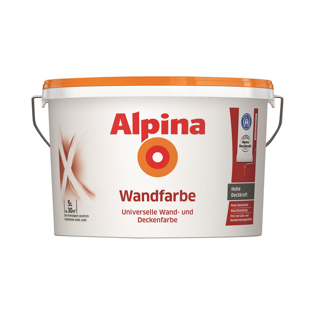 Alpina Wandfarbe weiß matt 5 l
