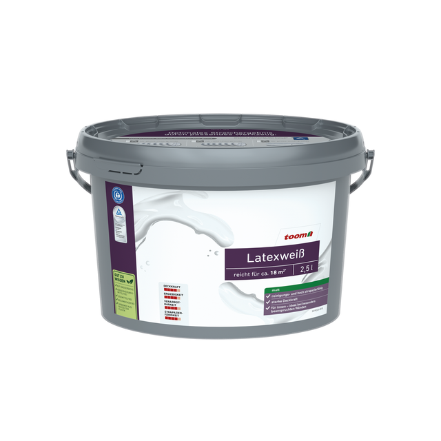 toom Latexweiß matt 2,5 l