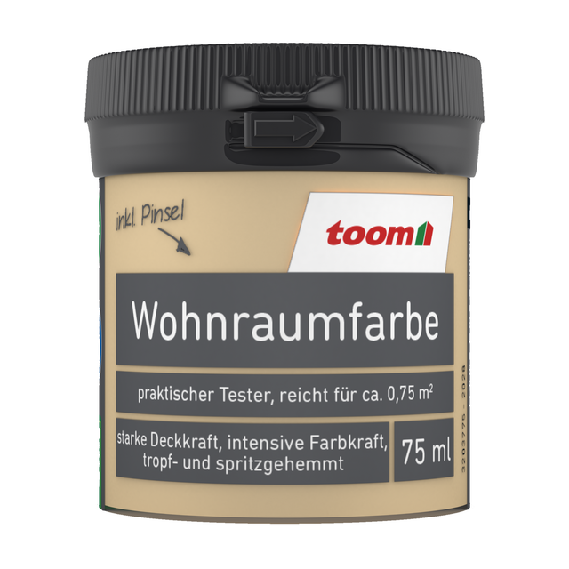 toom Wohnraumfarbe apricotfarben matt 75 ml