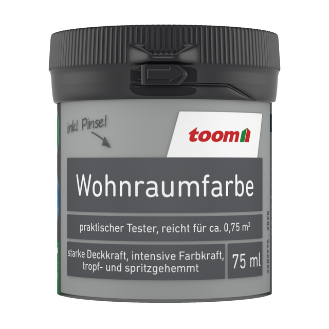 toom Wohnraumfarbe betongrau matt 75 ml