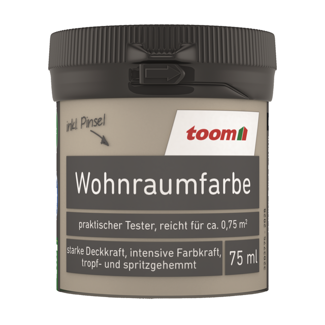 toom Wohnraumfarbe kieselgrau matt 75 ml
