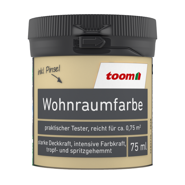 toom Wohnraumfarbe beige matt 75 ml