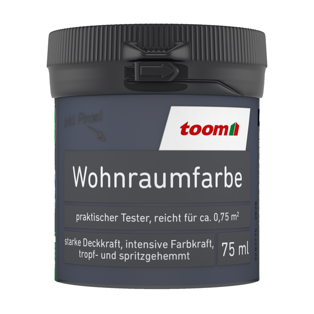 toom Wohnraumfarbe tiefblau matt 75 ml