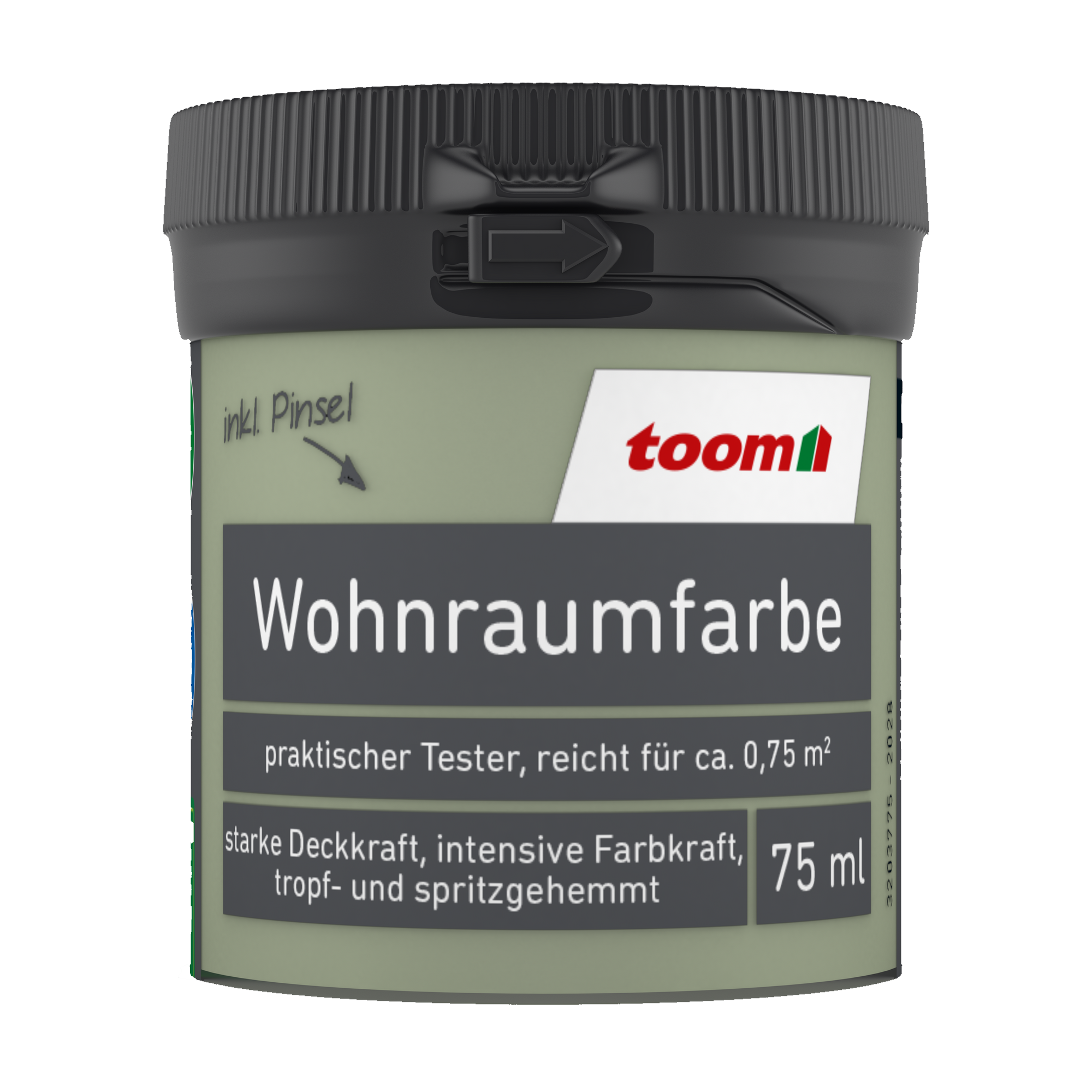 toom Wohnraumfarbe jadegrün matt 75 ml