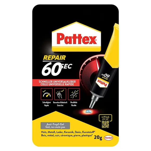 Pattex Universalkleber '60 sec.' transparent 20 g