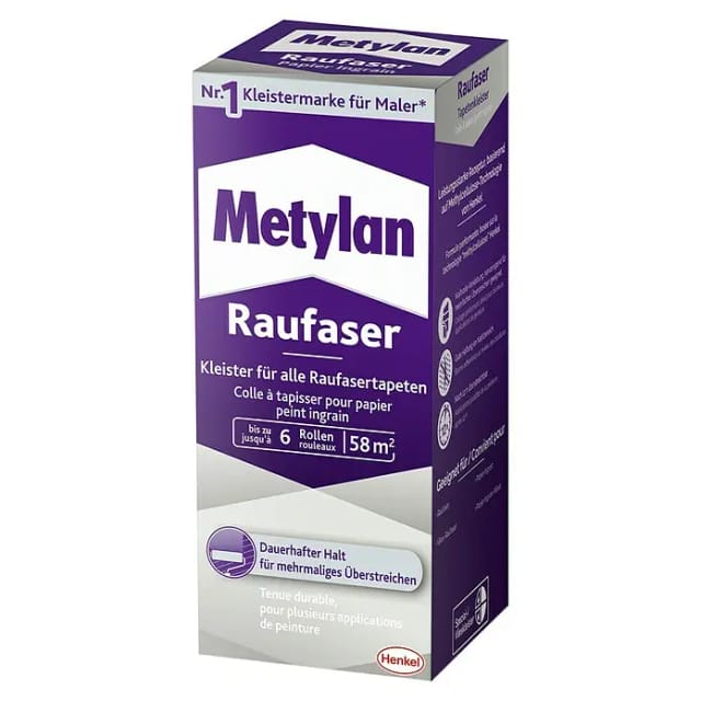 Metylan Tapetenkleister 'Raufaser' transparent 360 g