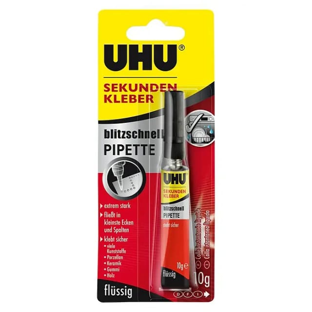 Uhu Sekundenkleber mit Pipette 10 g