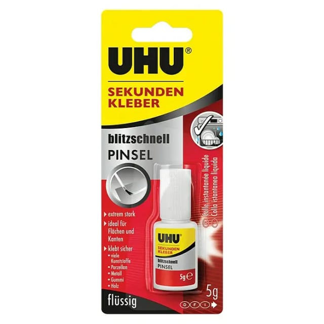 Uhu Sekundenkleber mit Pinsel 5 g