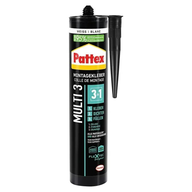Pattex Montagekleber 'Multi 3' weiß 390 g