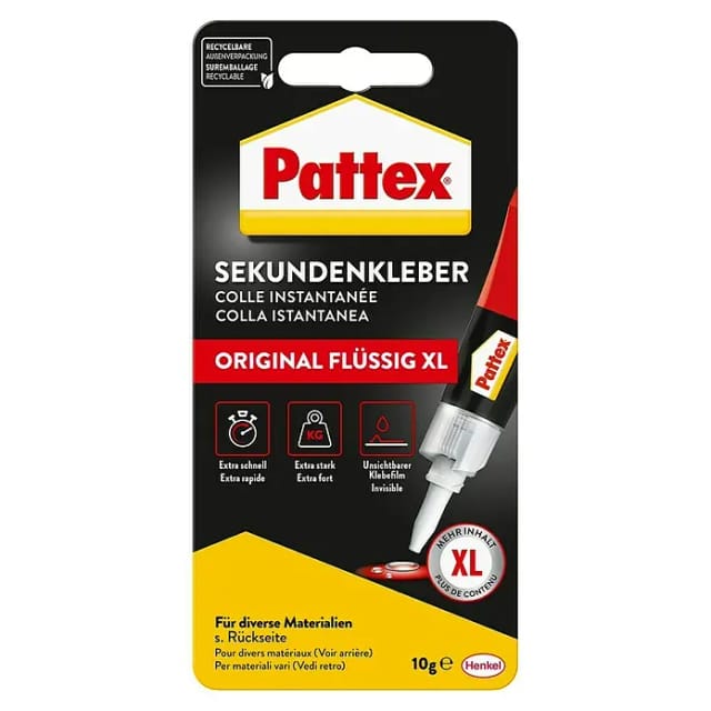 Pattex Sekundenkleber 'Flüssig' transparent 10 g