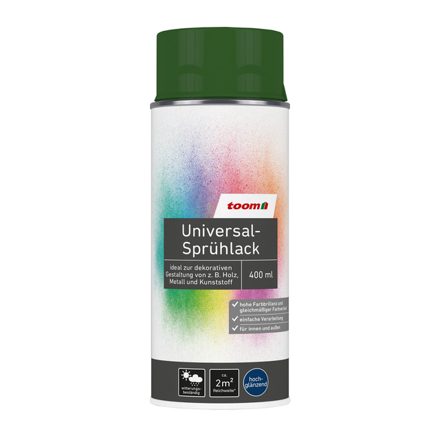 toom Universal-Sprühlack 'Blätterwald' laubgrün glänzend 400 ml
