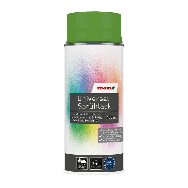 toom Universal-Sprühlack 'Frühlingswiese' grün glänzend 400 ml
