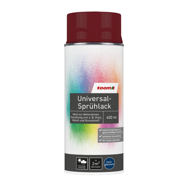 toom Universal-Sprühlack merlotfarben glänzend 400 ml