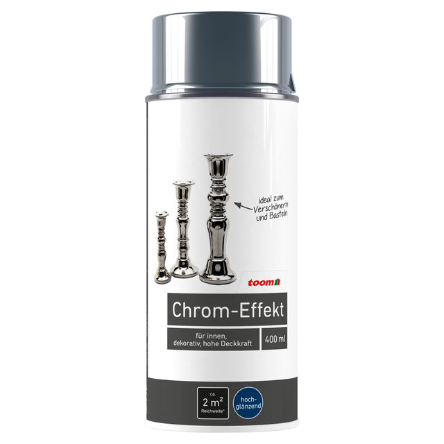 toom Effekt-Sprühlack chromfarben glänzend 400 ml
