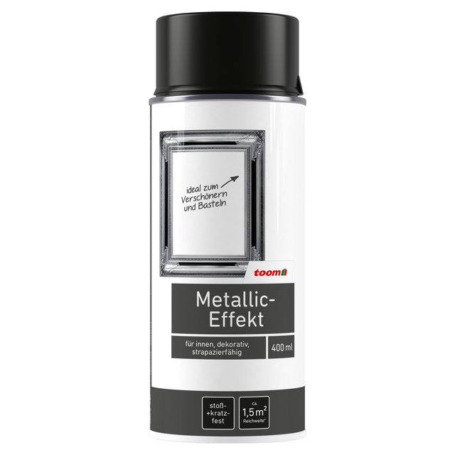toom Metallic-Effekt-Sprühlack anthrazitfarben glänzend 400 ml