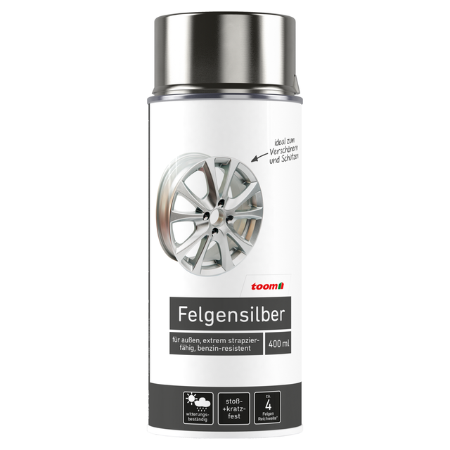 toom Spezial-Sprühlack silberfarben glänzend 400 ml
