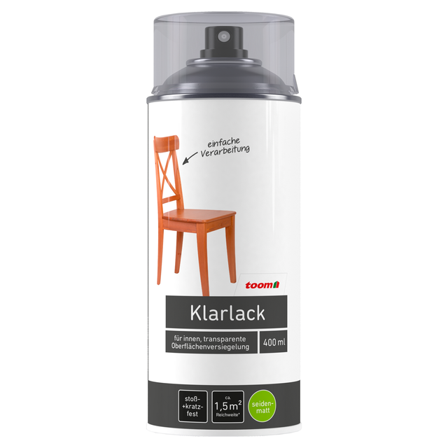 toom Klarlack transparent seidenmatt 400 ml