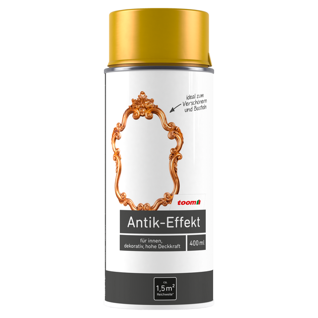 toom Antik-Effekt-Sprühlack gold glänzend 400 ml