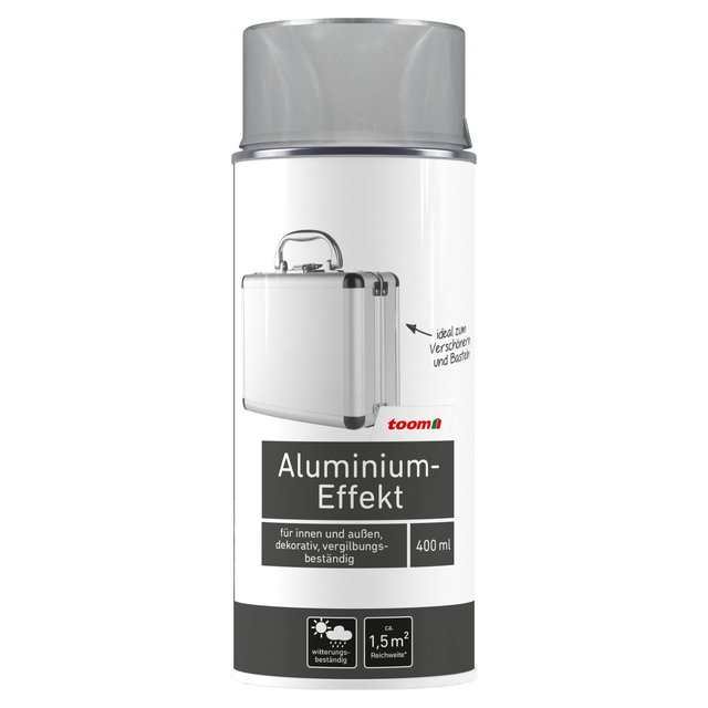 toom Effekt-Sprühlack aluminiumfarben glänzend 400 ml