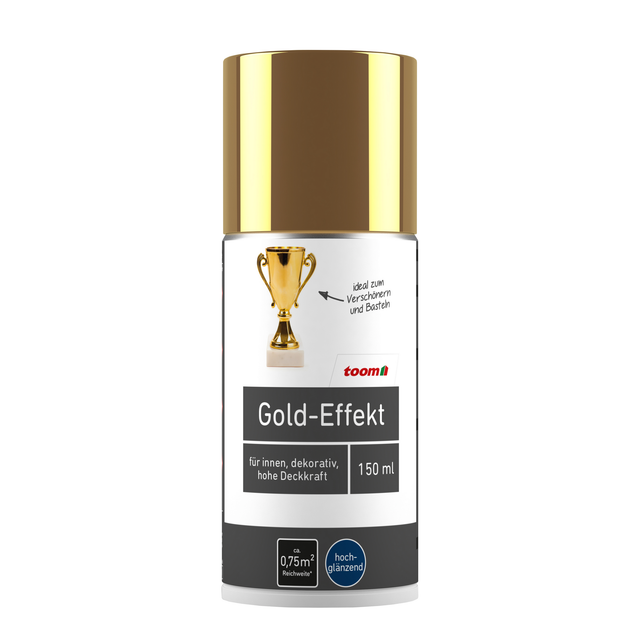 toom Effekt-Sprühlack gold glänzend 150 ml