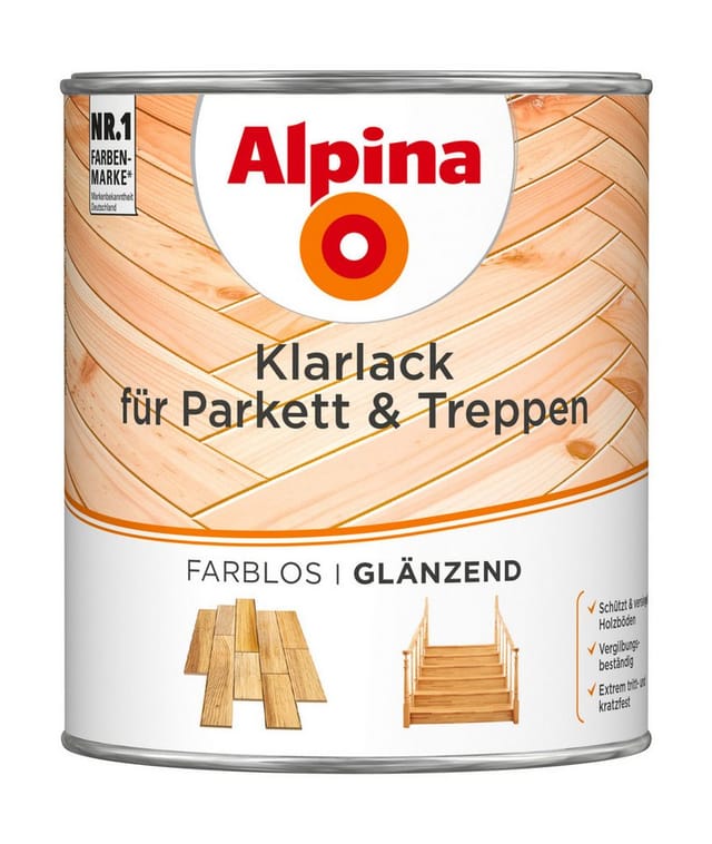 Alpina Klarlack transparent glänzend 750 ml