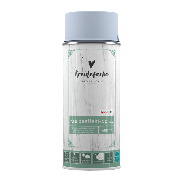 toom Kreideeffekt-Spray pastellblau matt 400 ml